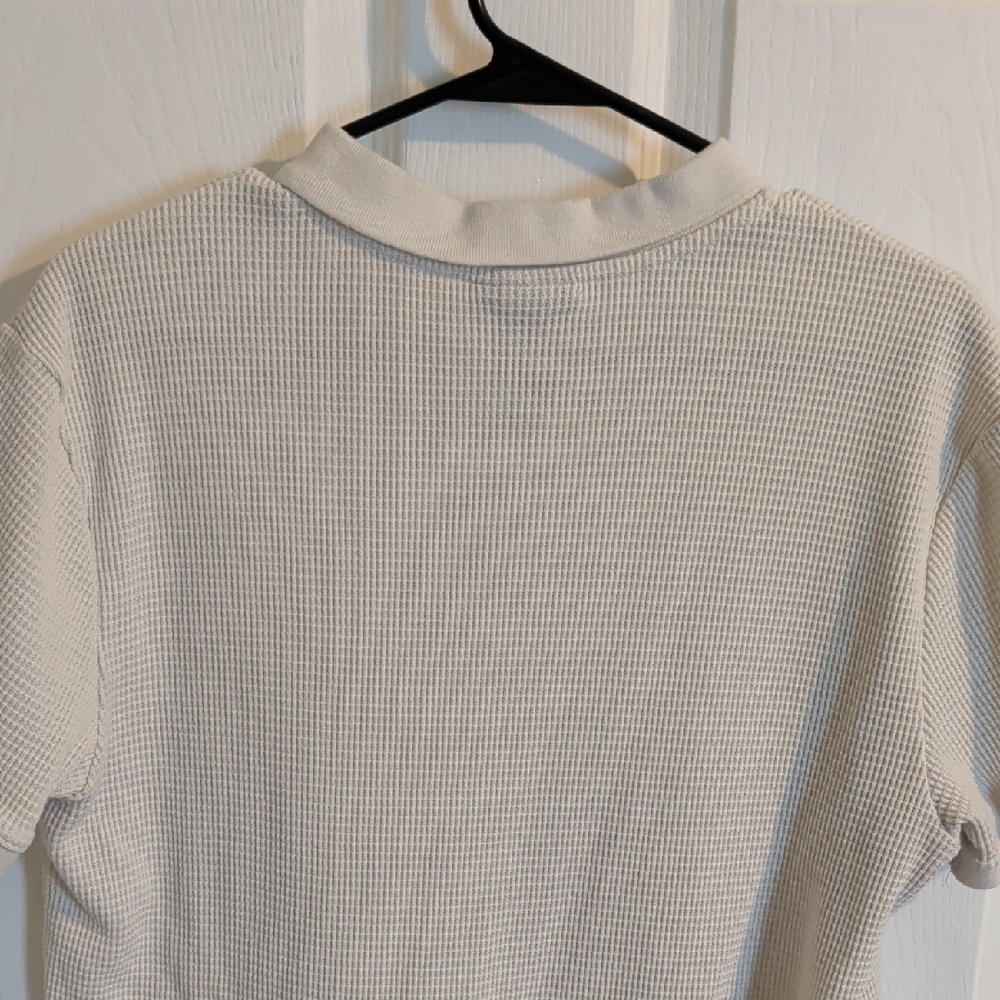 H&M Men's Beige Polo Shirt - Picture 6 of 7